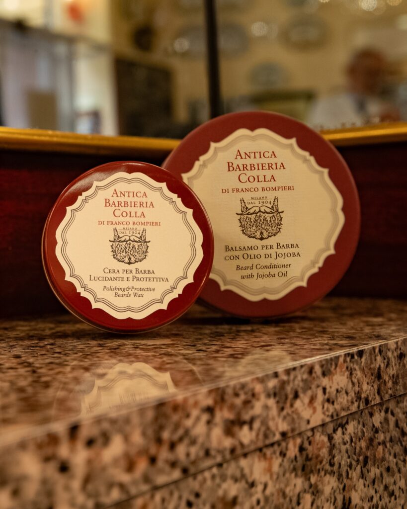 Cera per Barba Lucidante e Protettiva e Balsamo per Barba con Olio di Jojoba di Antica Barbieria Colla