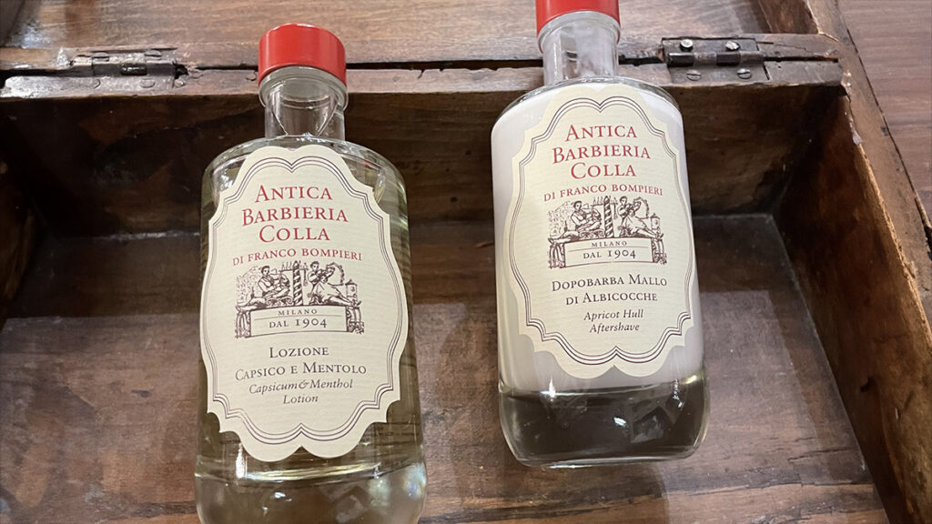 Dopobarba Mallo di Albicocche e Lozione Capsico e Mentolo