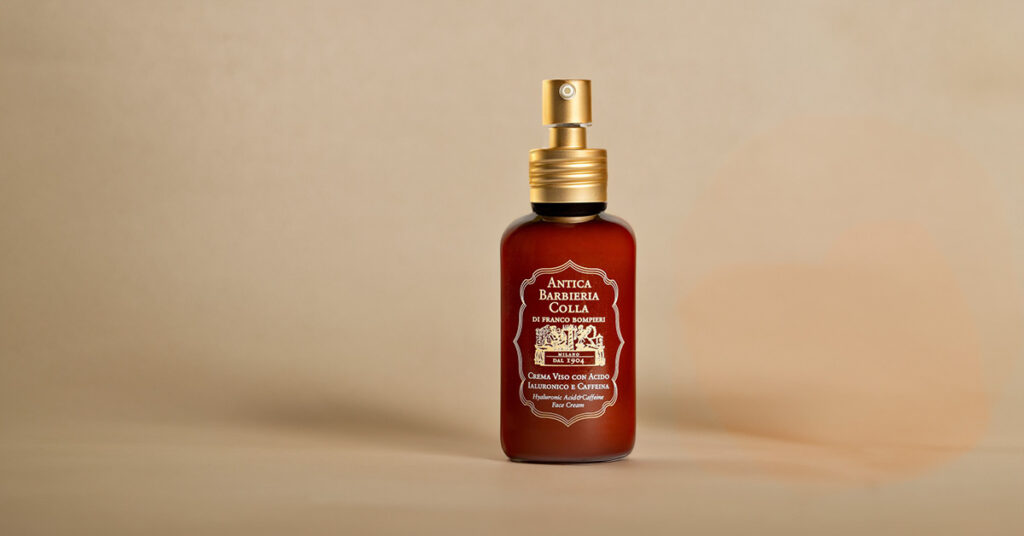 Cura della pelle maschile, Crema Viso Acido Ialuronico e Caffeina